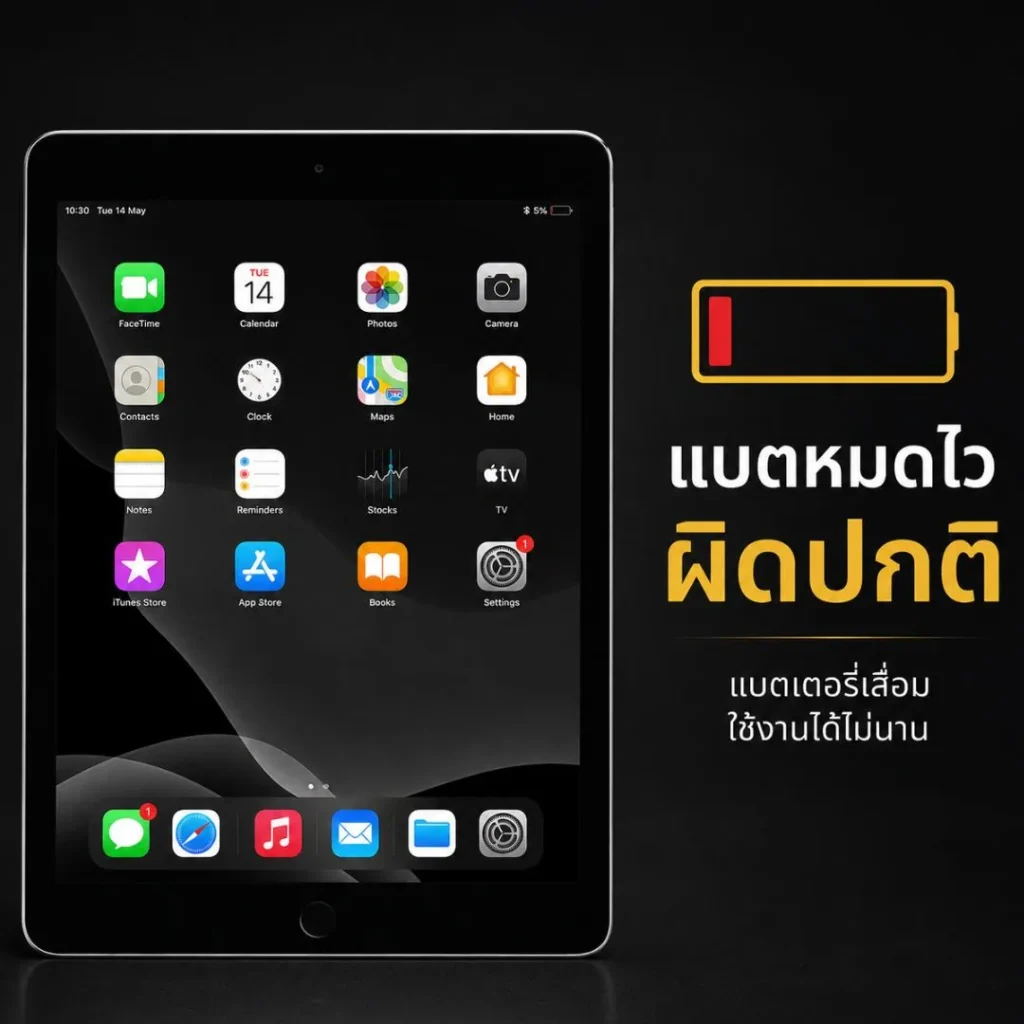 iPad แบตหมดไว