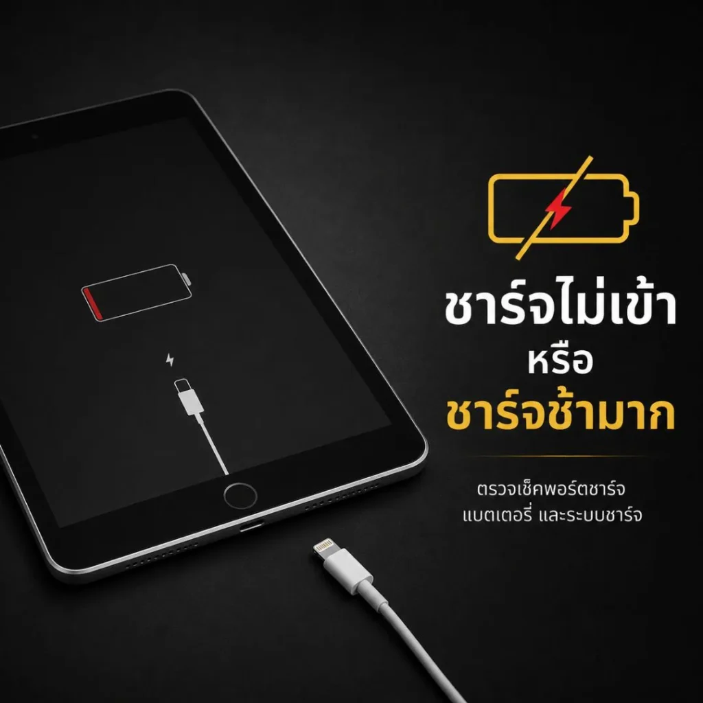 iPad ชาร์จไม่เข้า