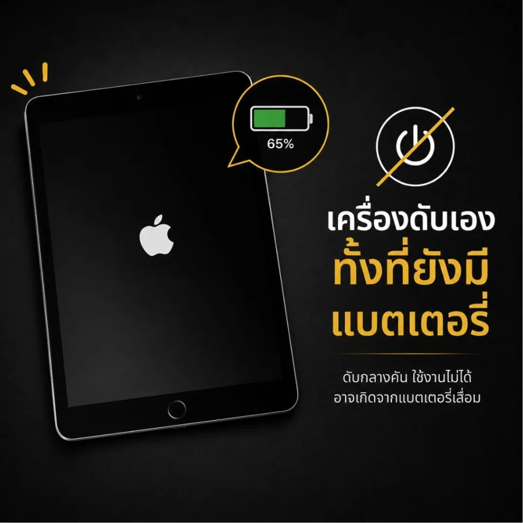 iPad เปิดไม่ติด